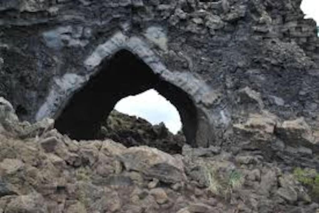 Cabin In The Lava. Near Husavik Skogar  المظهر الخارجي الصورة